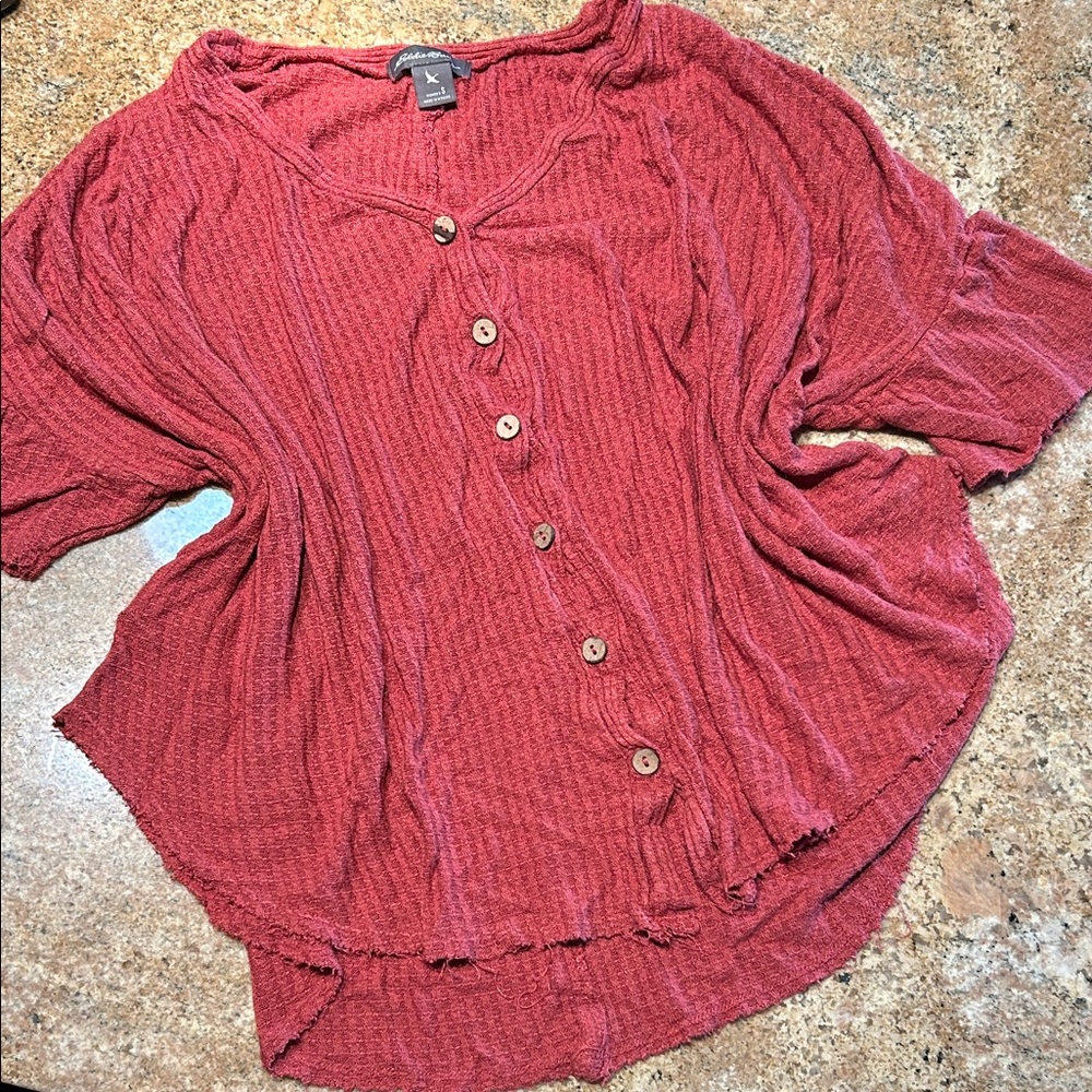 Eddie Bauer flower blouse